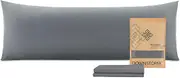 Body Pillow Pillowcase, Ultra Soft Microfiber Long Pillow Cover, Envelope Closure Large Pillow Cases 20x54 inch (Dark Gray)