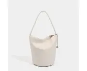 Ladies' Bucket Bag SWhoulder Bag Handbags White