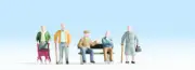 15551 Noch Ho Set People Elderly with Accessories Scale 1:87