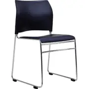 Buro Maxim Stackable Visitor Chair Black Chrome Frame