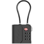Momax PinLock Apple Find My Bluetooth Tracker with TSA Padlock - Black - Apple [BR15D]