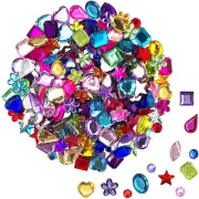 JPSOR 900Pcs Gems Jewels for Crafts, Acrylic Flatback Rhinestones for Halloween