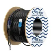 500ft/150m LC to LC Armored Outdoor Fiber Optic Cable Duplex Single Mode TPU OS2