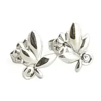 在飛比找momo購物網優惠-【Tiffany&Co. 蒂芙尼】925純銀-橄欖葉造型針式