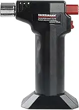 Fackelmann Kitchen Torch unfilled of ABS, Multi-Ply, Black, 14 x 10.5 x 5 cm