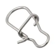50x Fast Clip Lock Snap Swivel Solid Rings Safety Snaps Fishing Hook Connector