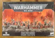 Warhammer 40,000 40K Chaos Space Marines Chaos Cultists Miniatures GAW43-88