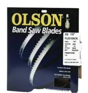 Olson 705”x 1/8 Width x 0.025 Thick 14 TPI Regular Flex Back Band Saw Blade