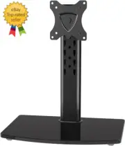 Single Monitor Stand Fits Max 32 Inch Screen, Free-Standing Computer Desk Stand,