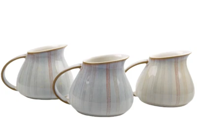 DENBY Stoneware Mist Falls Small Jugs Set/3 Seconds England New