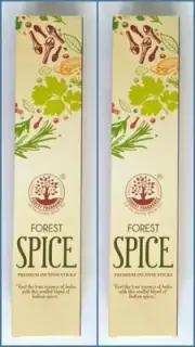50g x 2 Pack Indian Handmade Natural Incense Stick FOREST SPICE Masala Agarbatti