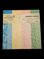 Graphic 45 FAIRIE WINGS 12x12 Patterns & Solids New! 16 SHEETS NEW FULL PAD