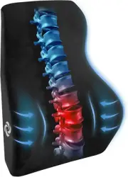 SAMSONITE Lumbar Support Pillow for Mid and Lower Back Support– Office Chair Bac