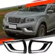 Gloss Black Fog Lamp LED Daytime Running Light For Nissan Navara NP300 D23 15-19 (for: Nissan)