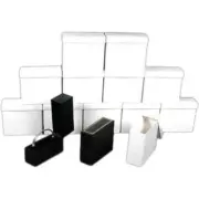 12 Bangle Bracelet Boxes Black Faux Leather Display Box