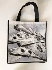 New Star Wars Vinyl Shopping Bag w/ Spaceship Image Sz 13”x13”