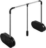Wardrobe Lift Rail Aluminum Alloy Organizer,Pull Down Closet Rod,Adjustable Wardrobe Lift Rail Organizer,Bedroom Cabinets(Gray)