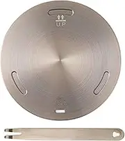 11inch Induction Cooktop Mat, Induction Converter Heat Diffuser Simmer Ring Plate,Stainless Steel Heat Diffuser Induction Plate with Stainless Handle Adapter Converter (28cm)
