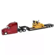 Diecast Masters Peterbuilt 579 and Lowboy With DM5 Tractor 1:87 Scale Diecast Ve