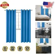 Elegant 108-Inch Grommet Blackout Curtains - Thermal Insulated Drapes, Set of 2