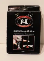 Cigarette Guillotine cigarette breaks finger dosent vintage magic NOS