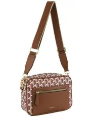 [Milleni] Geometric Square Cross-body Bag in Brown
