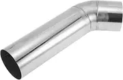 X AUTOHAUX 3.15" OD 45 Degrees Mandrel Bend Elbow T304 Stainless Steel Exhaust Tube Pipe Piping Surface Polishing Silver Tone