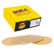 Premium 320 Grit 6" Gold Sandpaper Discs, No Hole Pattern Dustless, Box of 50...