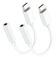 USB C to 3.5mm Audio Headphone Adapter, Type C to Headphone Jack Adapter, White
