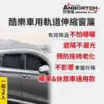 【ANBORTEH 安伯特】1組2入-酷樂車用軌道伸縮窗簾-通用型(車用窗簾 遮陽簾 汽車窗簾)