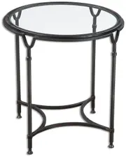 Uttermost Samson Glass Side Table
