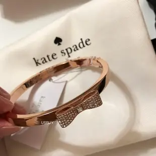 全新 Kate Spade KS 蝴蝶結玫瑰金手環