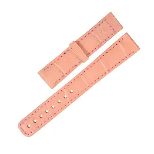 Watchband / SEIKO LUKIA 精工 別緻鮮亮 壓紋牛皮 替用錶帶 橘粉色