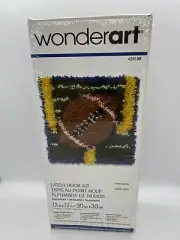 Wonderart Latch Hook Kit 12"X12"-Touchdown New Sealed