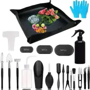 52Pcs Succulent Tools Set Mini Garden Transplanting Kit with Repotting Mat
