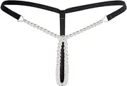 [WANFJ] Sexy Langire for Women Woman Pearl Panties Massage Bikini Sexy Lingerie Open Ass Panties G-String Tangs Low Rise Sexy Underwear for Woman