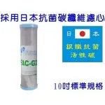 水專家=10吋日本進口碳纖維活性碳濾心 抗菌G2