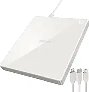 Buffalo RR-C1-WH/N iPhone Smartphone CD Ingestion CD Recorder, No Computer Required, Cable Model, Compatible with iOS/Android/iPad/Walkman (Android Model) / Fire Tablet)