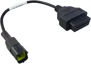Sxqddz 3824-26 OBD2 Adapter Cable Fit for Kubota On-Board Diagnostic Cord Adapter OBD2 16Pin to OBD1 4Pin