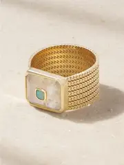 [Pascale Monvoisin] Pascale Monvoisin - Anton N°2 9-karat Gold, Moonstone And Opal Ring - 7 7 Gold