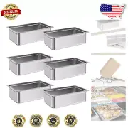 Commercial Grade Stainless Steel Steam Table Pan, 21 QT with Anti-Jam Lugs