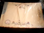 NEW Embroidery 8 Piece Napkin, Placemat Set Pink Floral (066)