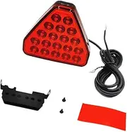 LED Car Brake Light Car Warning Light Automotive Accessories Universal Flash Strobe Brake Lamp 3rd Brake Stop Light, Red Shell