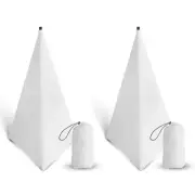 Speaker Stand Cover Tripod Stand Skirt Skrim 360 Degree Cover White x 2
