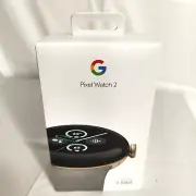 Google Pixel Watch 2 W/Fitbit, Champagne Gold Case/Hazel Active Band. Brand New