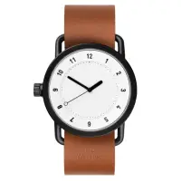 在飛比找momo購物網優惠-【TID Watches】NO.1 White 白X棕-40