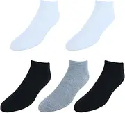 [CTM] Men's Quarter Cut Athletic Comfort Socks (5 Pairs), Multiple