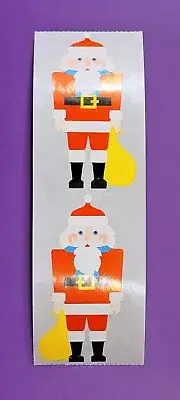 2 Rare Vintage 80's Mrs. Grossman's Christmas Nutcracker Santa Sticker Mods Lot