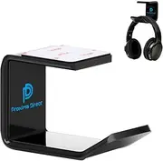 Headphone Stand Hanger, Proxima Direct Headset Holder Under Desk Mount Hook Hanger for All Size Wired Wireless Headphone/Gaming Headphone Earphone, Black (1 Pack)