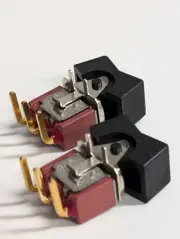 C&K 7107 SERIES SPDT MINIATURE LEVER HANDLE ROCKER SWITCH (On-Off-(On) (2 PACK